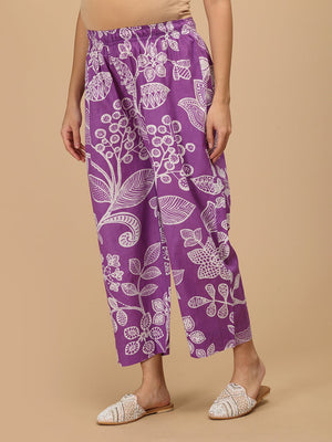 Ulta - Violet Beauty Nursing and Maternity Anarkali Kurta Set - Purple Maternity Ethnic Set