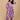 Model wearing an ultra-violet floral printed nursing and maternity Anarkali kurta with matching straight pants.