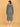 Back view of grey maternity and nursing hoodie dress showing hood and straight relaxed fit.