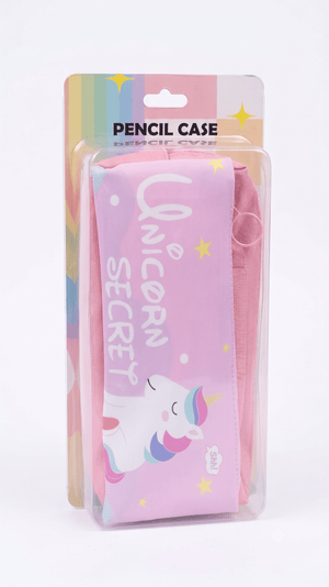 Unicorn Secret Large Capacity Canvas Pencil Case for Kids - Stationery