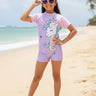 Unicorn Splash Girls Swimsuit - 2 - 4 Years Kids Swimwear