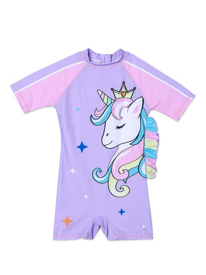 Unicorn Splash Girls Swimsuit - KSW - SG - UNSPL - 2 - 4