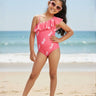 Unicorn Wave Girls Swimsuit - 2 - 4 Years Kids Swimwear