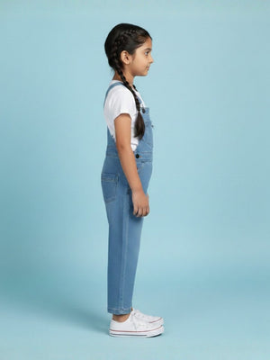 Unisex Denim Dungaree - Blue Kids Casual Wear