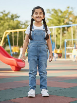 Unisex Denim Dungaree - Blue Kids Casual Wear