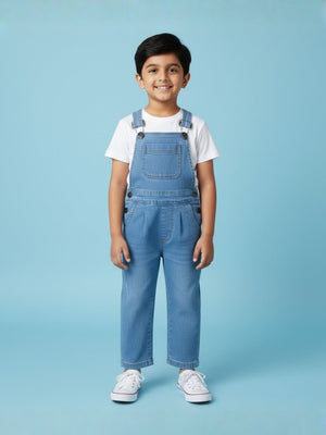 Unisex Denim Dungaree - Blue Kids Casual Wear