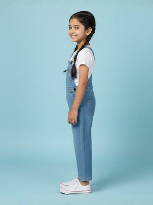 Unisex Denim Dungaree - Blue Kids Casual Wear