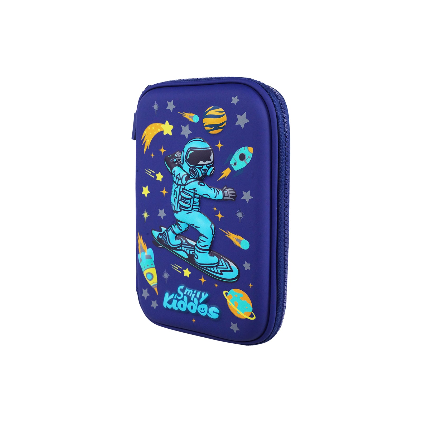 Smily Kiddos Space Astronaut Single Compartment Pencil Case V3 – Blue