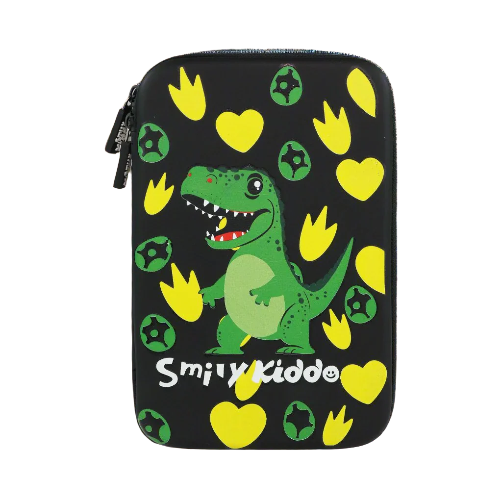 Smily Kiddos Single Compartment Eva Pencil Dancing Dino - Black
