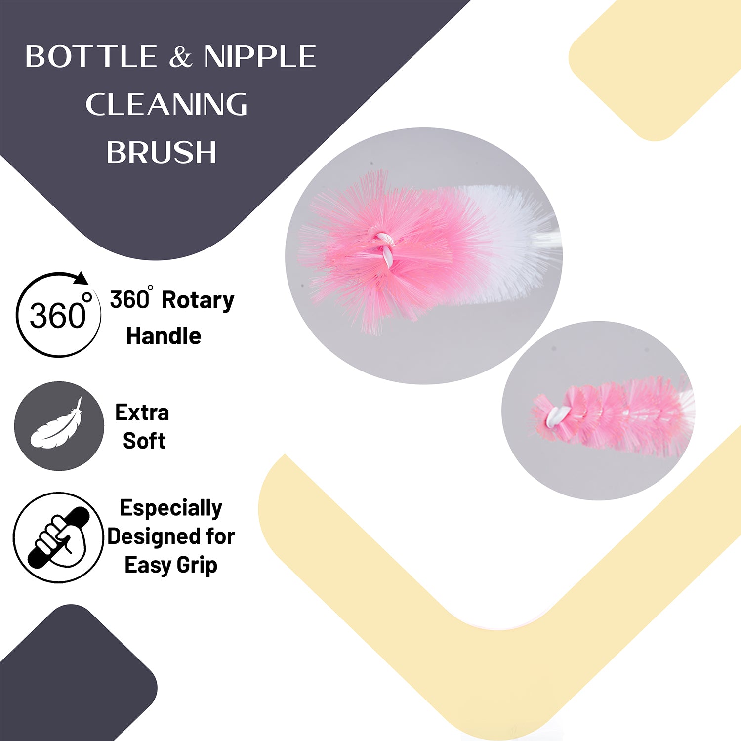 Happy Bear Bottle & Nipple Cleaning Brush