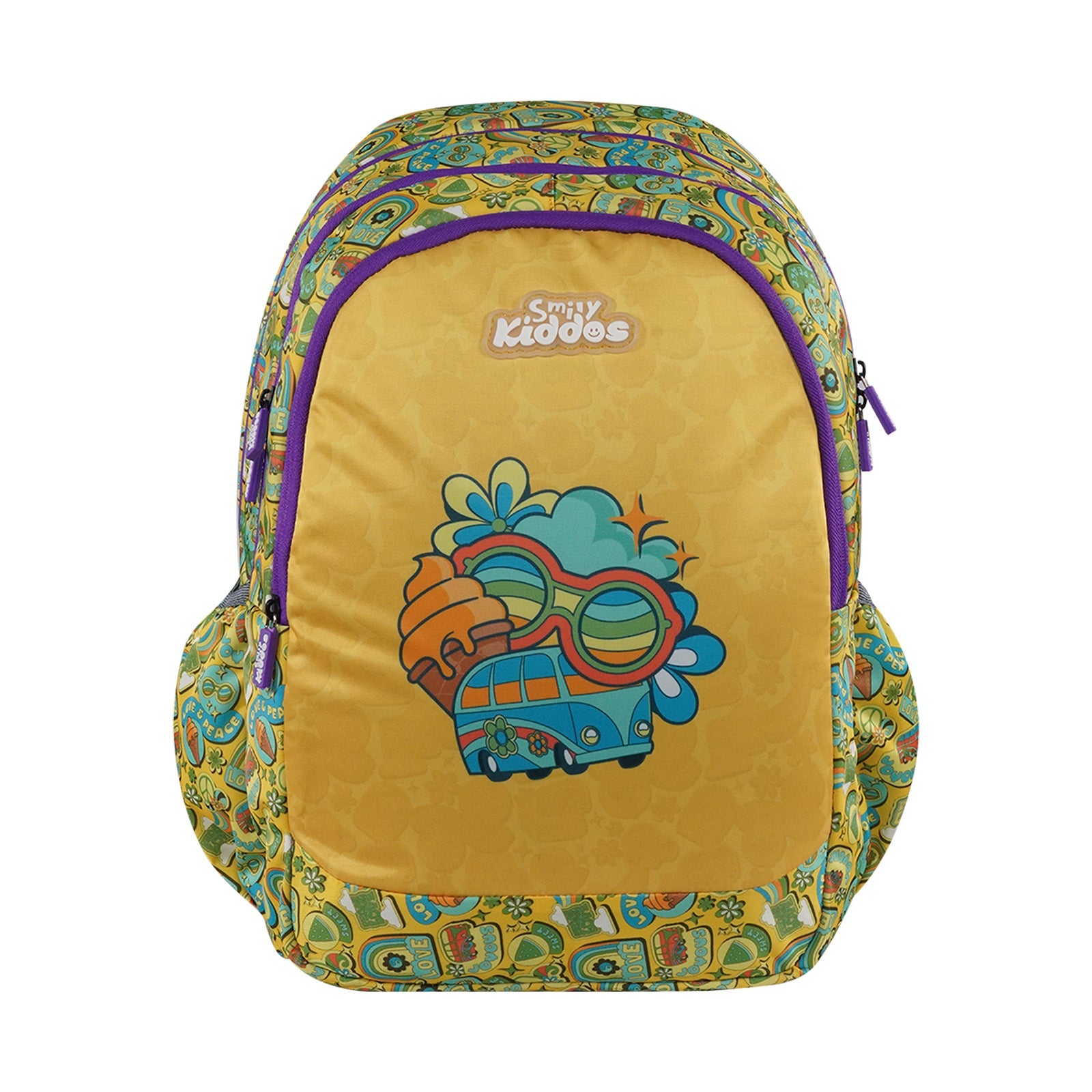 Smily Kiddos Rainbow Cruiser Backpack - Yellow