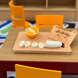 Kidocoo Wooden Chopping Board with Wooden Knife - The Mom Store