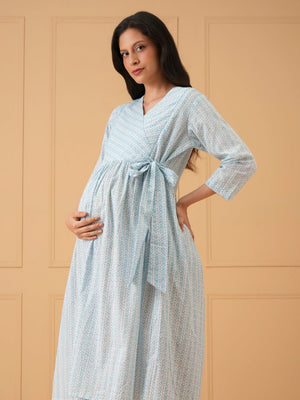 Urban Kaleido Maternity And Nursing Dress - S Maternity Casual Dress
