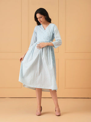 Urban Kaleido Maternity And Nursing Dress - S Maternity Casual Dress