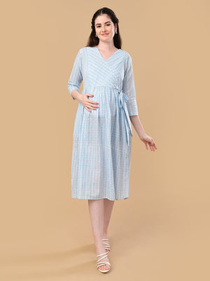 Urban Kaleido Maternity And Nursing Dress - S Maternity Casual Dress