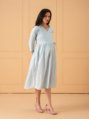 Urban Kaleido Maternity And Nursing Dress - S Maternity Casual Dress