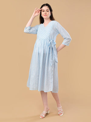 Urban Kaleido Maternity And Nursing Dress - S Maternity Casual Dress