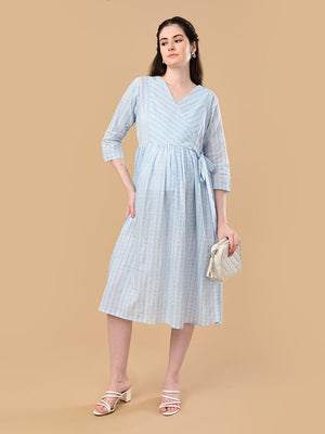 Urban Kaleido Maternity And Nursing Dress - S Maternity Casual Dress