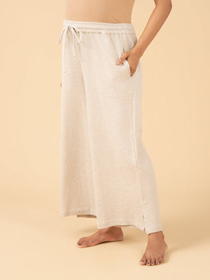 Vanilla Oats Maternity and Nursing Pajama Set - Off White Maternity Nightwear Set