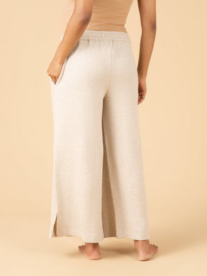 Vanilla Oats Maternity and Nursing Pajama Set - Off White Maternity Nightwear Set