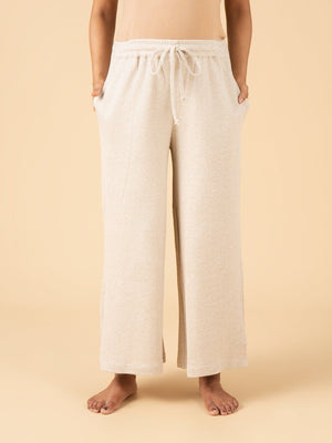 Vanilla Oats Maternity and Nursing Pajama Set - Off White Maternity Nightwear Set