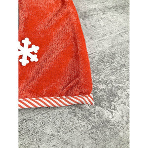 Velvet Glitter Snowman Christmas Stocking, 16 inches - XMAS STOCKINGS