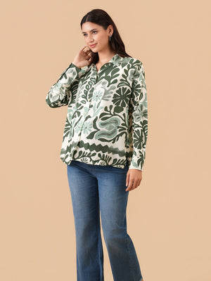 Verde Vista Maternity and Nursing Top - S Maternity and Nursing Tops