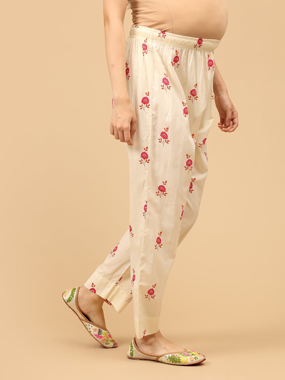 Vibe in Bloom Maternity and Nursing Kurta Set With Dupatta - MEW - SK - VBIBL - S