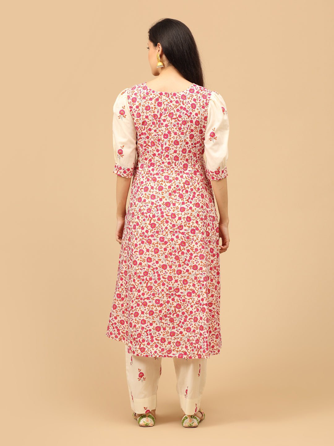 Vibe in Bloom Maternity and Nursing Kurta Set With Dupatta - MEW - SK - VBIBL - S