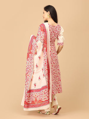 Vibe in Bloom Maternity and Nursing Kurta Set With Dupatta - MEW - SK - VBIBL - S