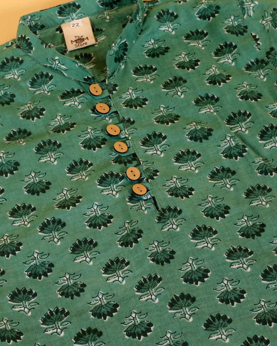Viridian Green Boys Kurta Pajama Set - KES-SC-VGB-0-6