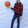 Vivid Floral Girls Bomber Jacket