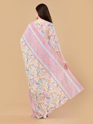 Vivid Vibes Maternity and Nursing Kurta Set With Dupatta - S Maternity Ethnic Set