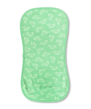 Vroom Vroom - Burp Cloth - Green Burp Cloth