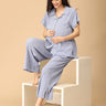 Waffle Cloud Maternity and Nursing Pajama Set - NW - SD - WFLCL - S