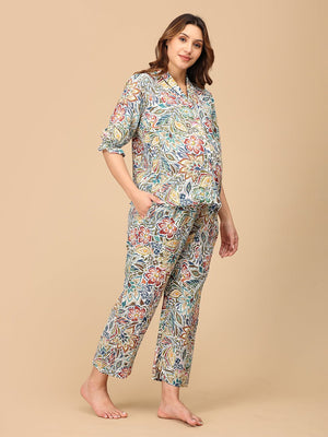Wander & Bloom Maternity and Nursing Nightwear Set - NW - SK - WNDBL - S