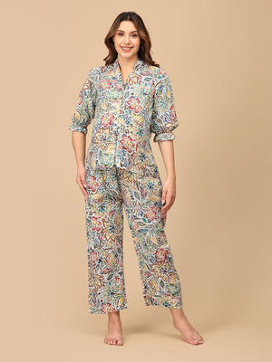 Wander & Bloom Maternity and Nursing Nightwear Set - NW - SK - WNDBL - S