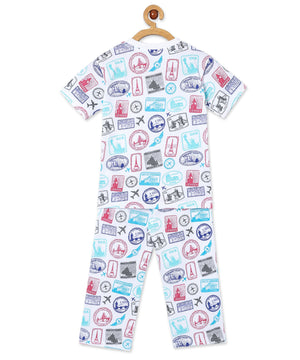 Wander & Wonder Baby and Kids Pajama Nightsuit Set - TPS - AN - WANWD - 0 - 6