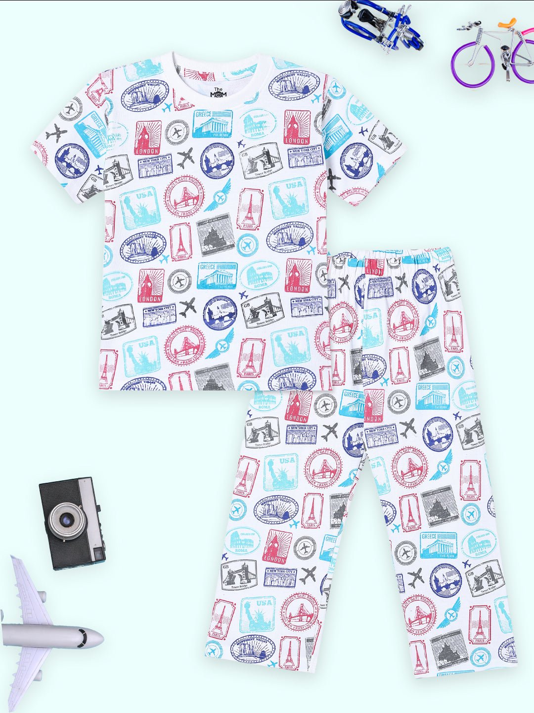 Wander & Wonder Baby and Kids Pajama Nightsuit Set - TPS - AN - WANWD - 0 - 6