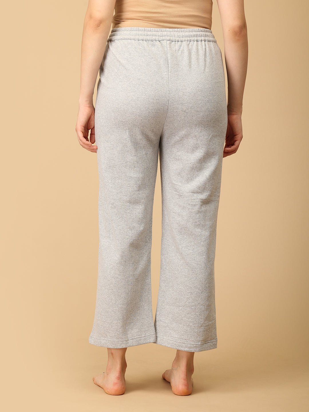 WFH Grey Maternity And Nursing Hoodie Pajama Loungewear Set - PYJ - SLVCW - S