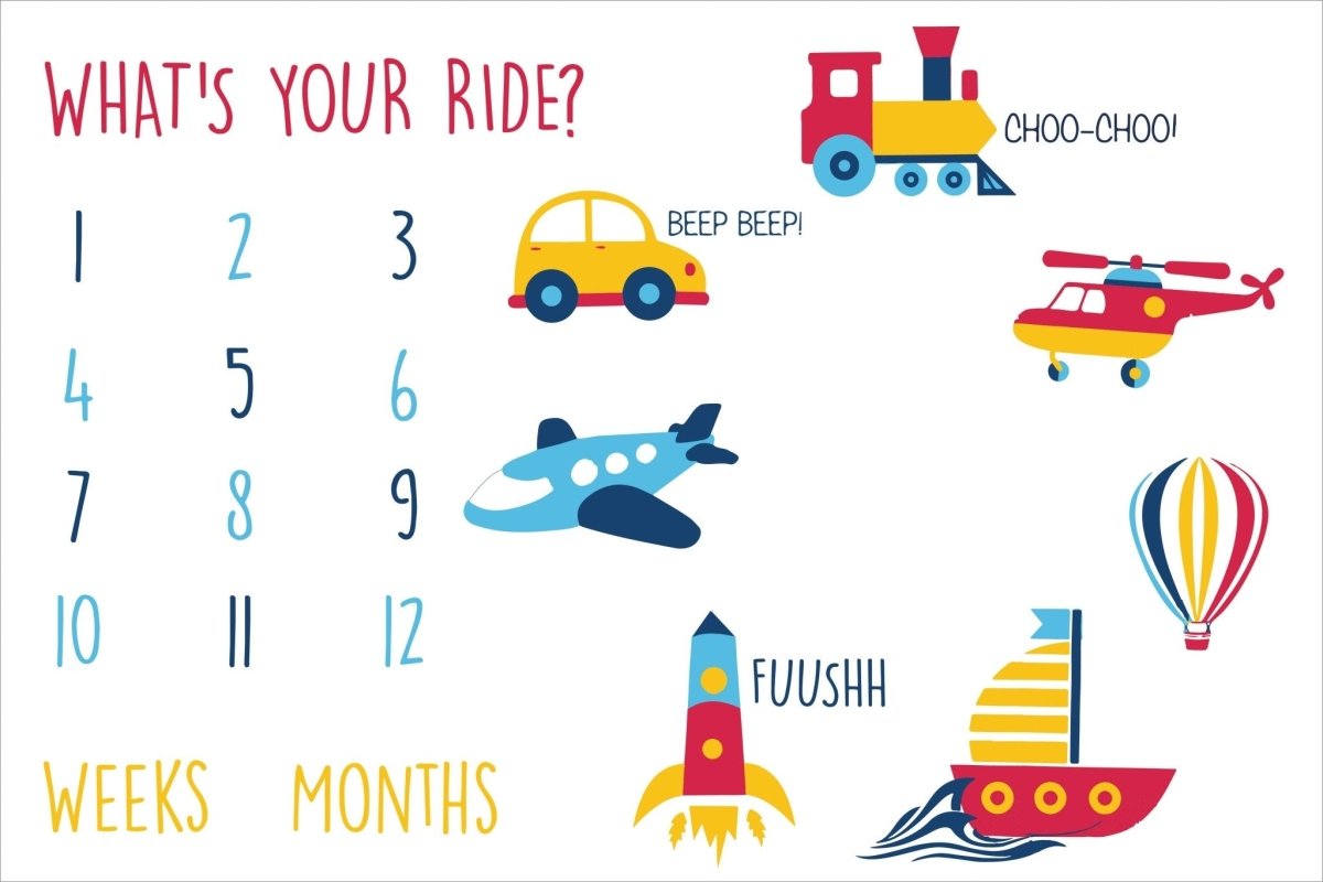 What's your Ride-Baby Milestone Blanket - MIL-WHYRD
