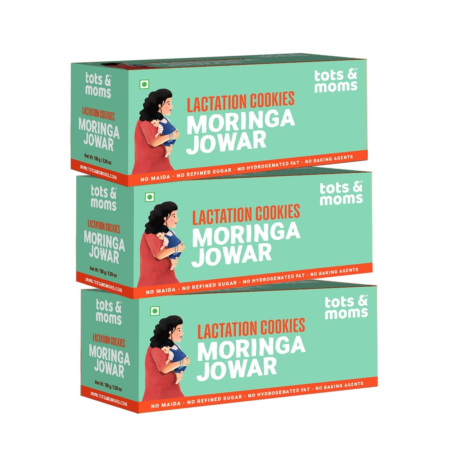 Tots & Moms Lactation Cookies – Moringa & Jowar