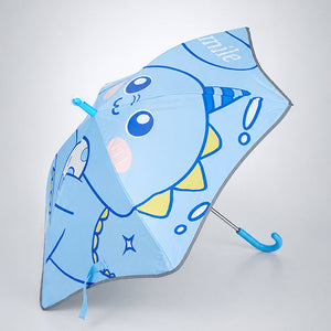 Wheel style Blue Cute Dino Printed UPF 50+ Kids - Umbrella - 5 - 10Y - Monsoon Wear