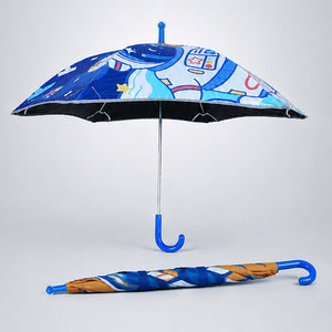 Wheel style Planet Space Astronaut Printed UPF 50+ Kids - Umbrella - 5 - 10Y - Monsoon Wear