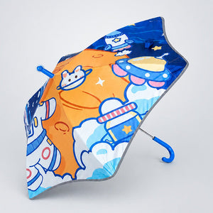 Wheel style Planet Space Astronaut Printed UPF 50+ Kids - Umbrella - 5 - 10Y - Monsoon Wear