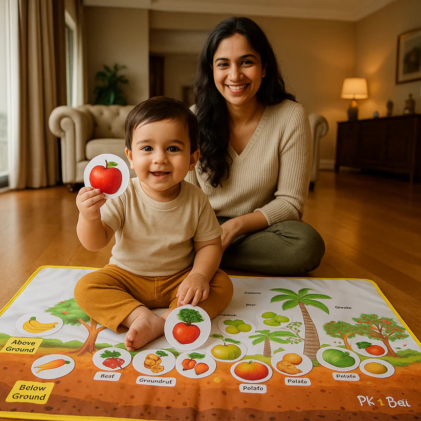 PiK A BOO 5-Senses Cloth Activity Mat – Explore & Learn