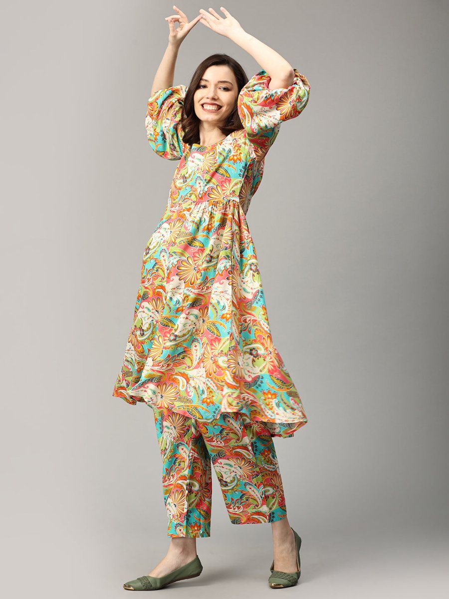 Whimsical Paisley Maternity and Nursing Co ord Set - MEW-SK-WHPS-S
