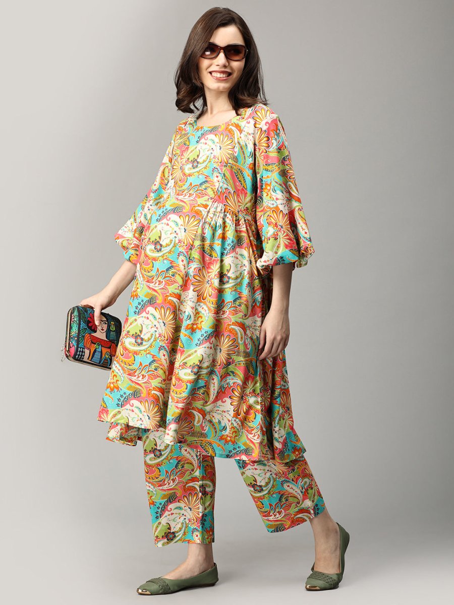 Whimsical Paisley Maternity and Nursing Co ord Set - MEW-SK-WHPS-S