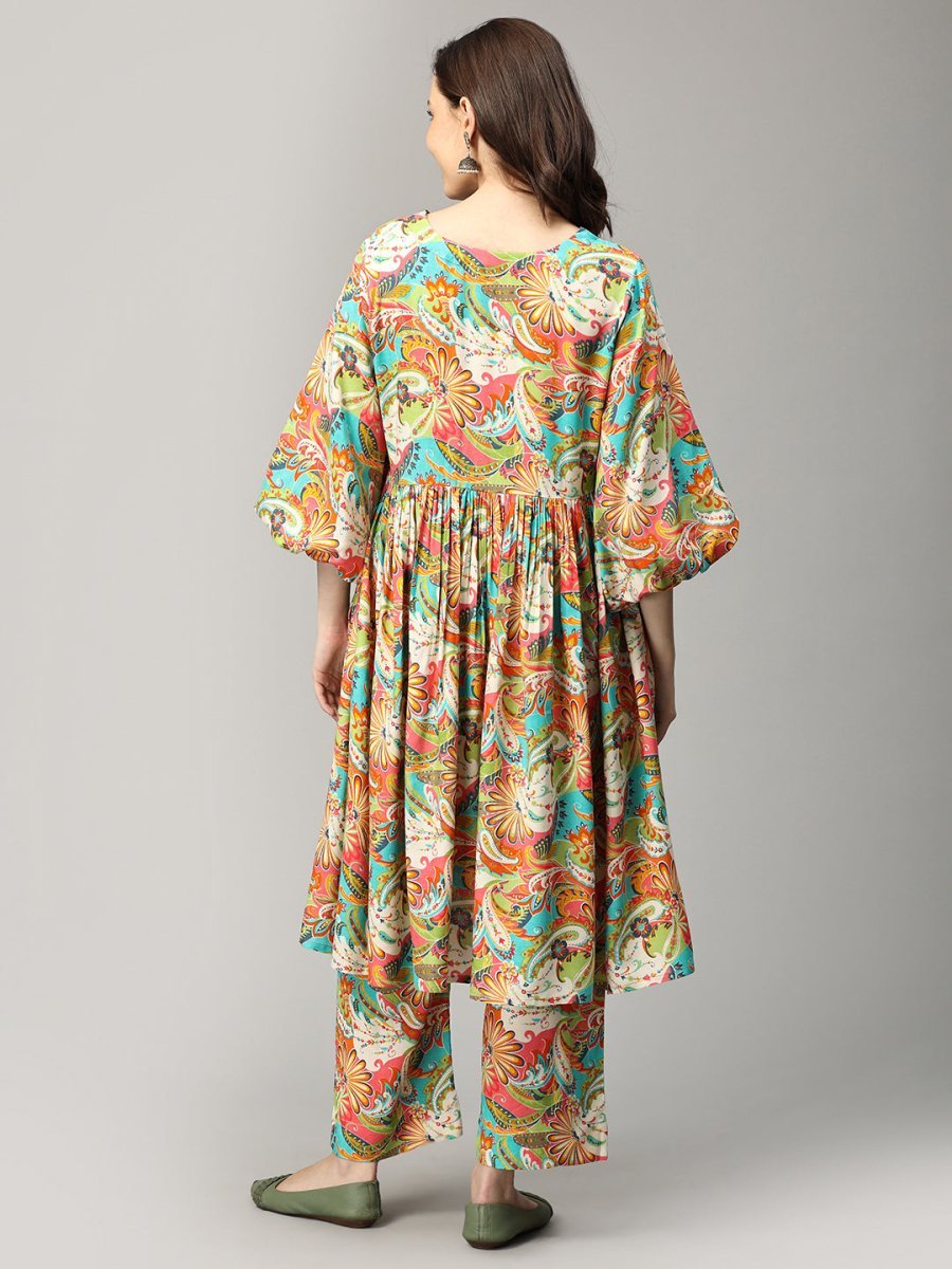 Whimsical Paisley Maternity and Nursing Co ord Set - MEW-SK-WHPS-S