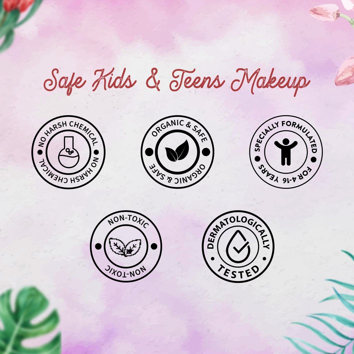Whimsy Beauty Glow Up Beauty Kit (Icecream Shape) for Kids & Teens - Pack of 7 - WH042314